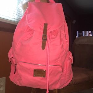 PINK Canvas Backpack